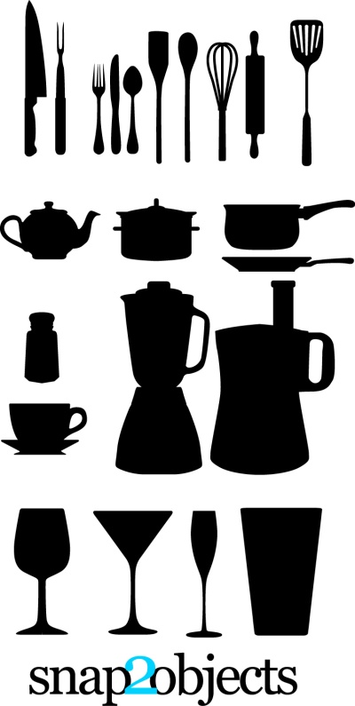 free vector Free Vector Kitchen Appliances Silhouettes
